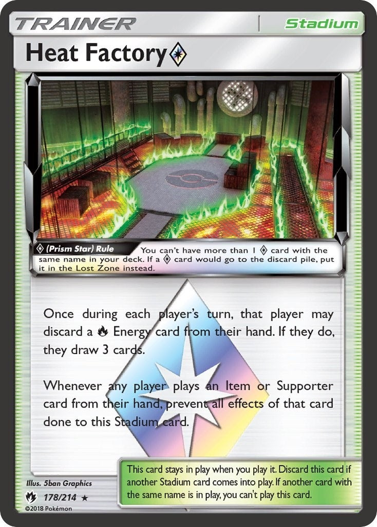 Image for Heat Factory Prism Star (178/214) (SM - Lost Thunder) (SM8) - Pokemon