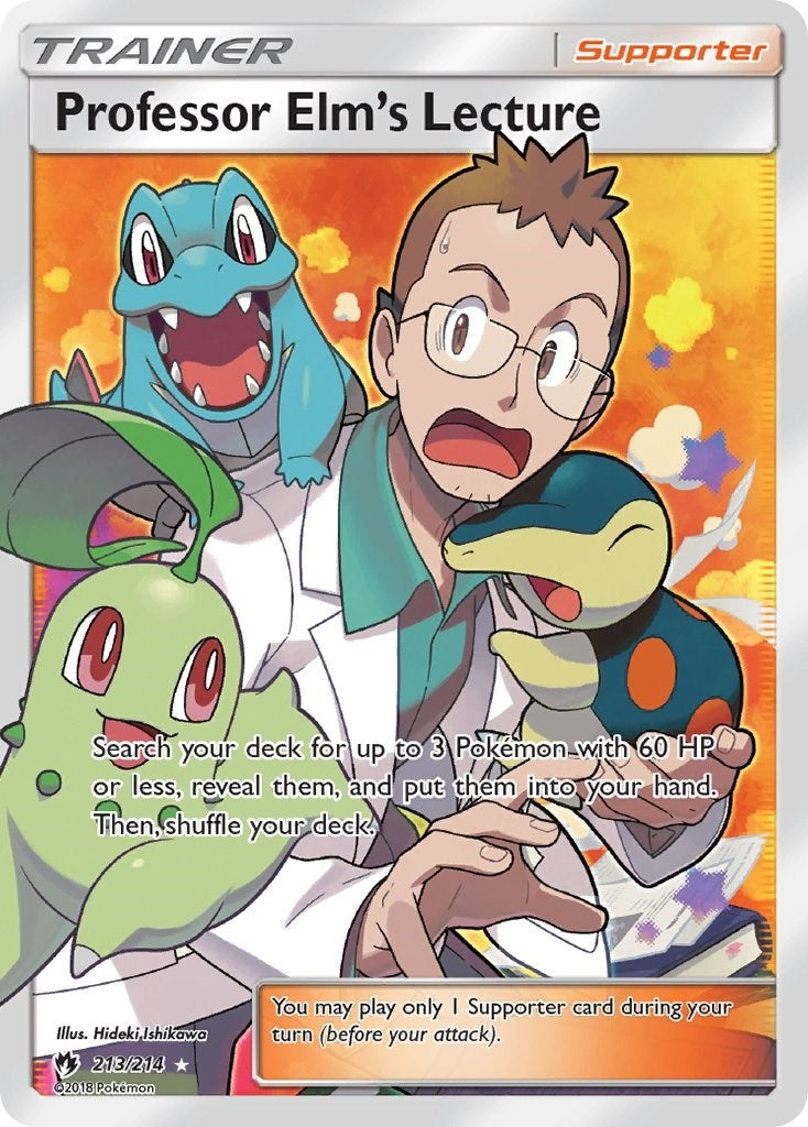 Image for Professor Elm's Lecture (Full Art) (213/214) (SM - Lost Thunder) (SM8) - Pokemon