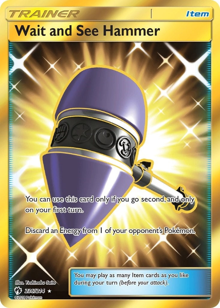 Image for Wait and See Hammer (Secret) (236/214) (SM - Lost Thunder) (SM8) - Pokemon