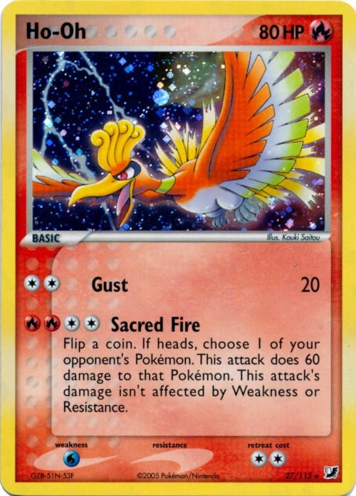 Image for Ho-Oh - 27/115 (Cosmos Holo) (027/115) (Deck Exclusives) (PR) - Pokemon