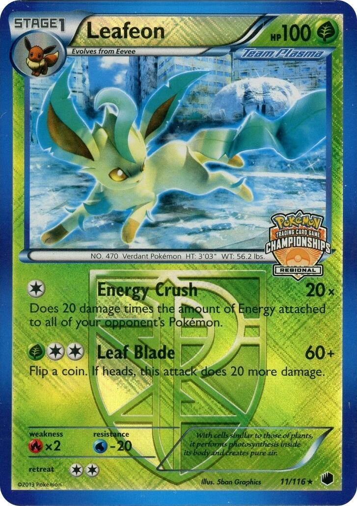 Image for Leafeon - 11/116 (Regional Championship Promo) (11) (League & Championship Cards) (PR) - Pokemon