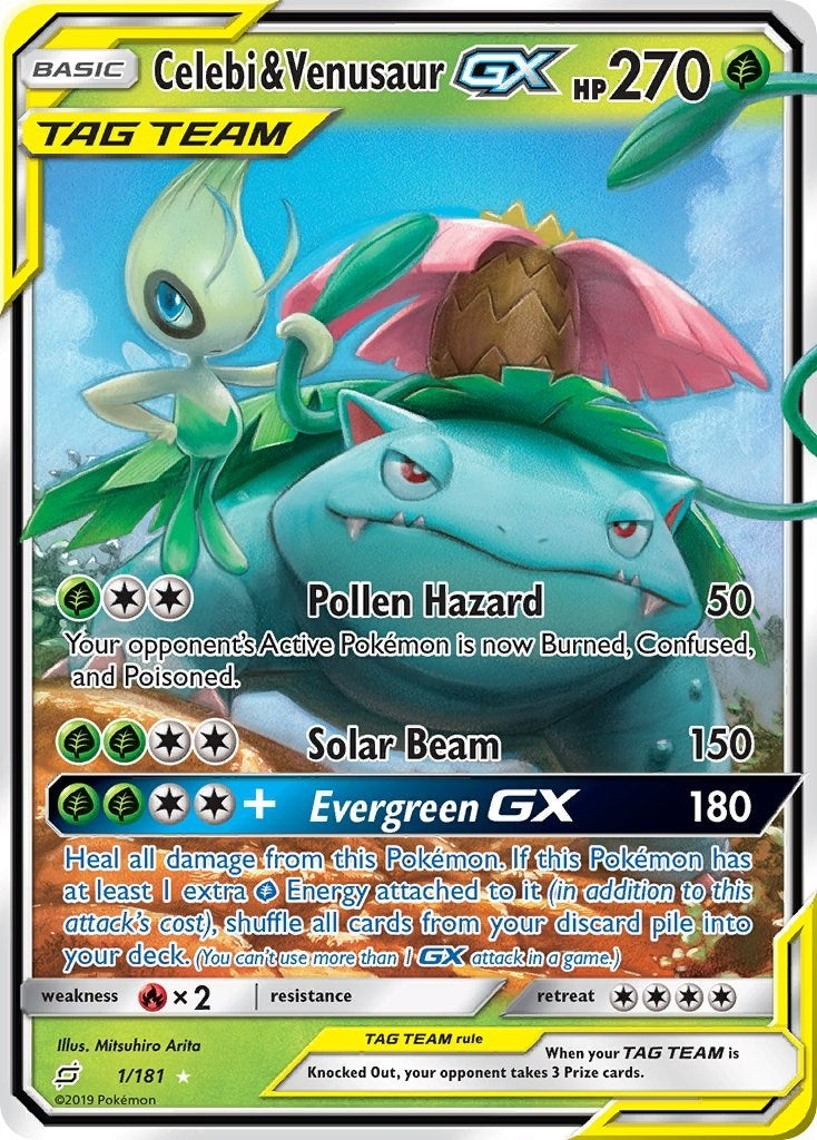 Image for Celebi & Venusaur GX (1/181) (SM - Team Up) (SM9) - Pokemon