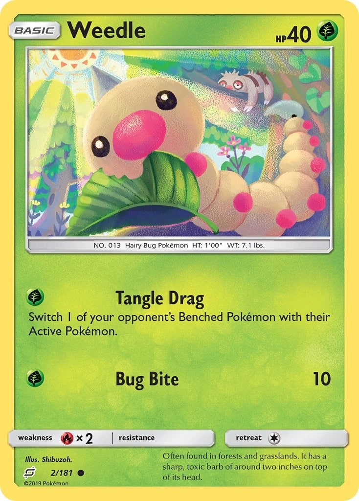 Image for Weedle (2) (2/181) (SM - Team Up) (SM9) - Pokemon