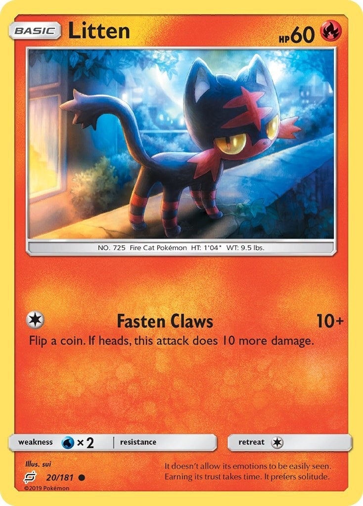 Image for Litten (20/181) (SM - Team Up) (SM9) - Pokemon
