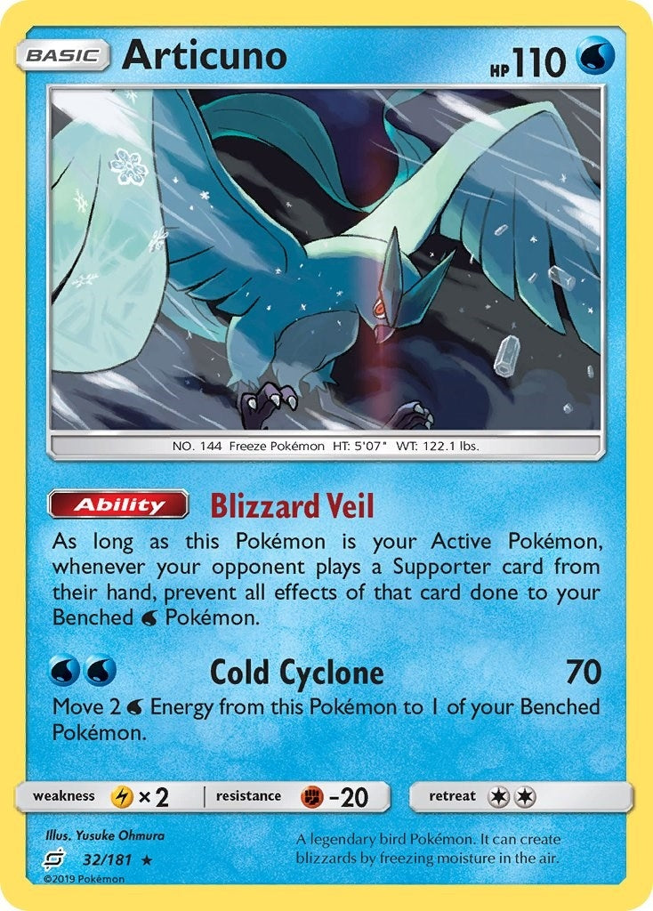 Image for Articuno (32/181) (SM - Team Up) (SM9) - Pokemon