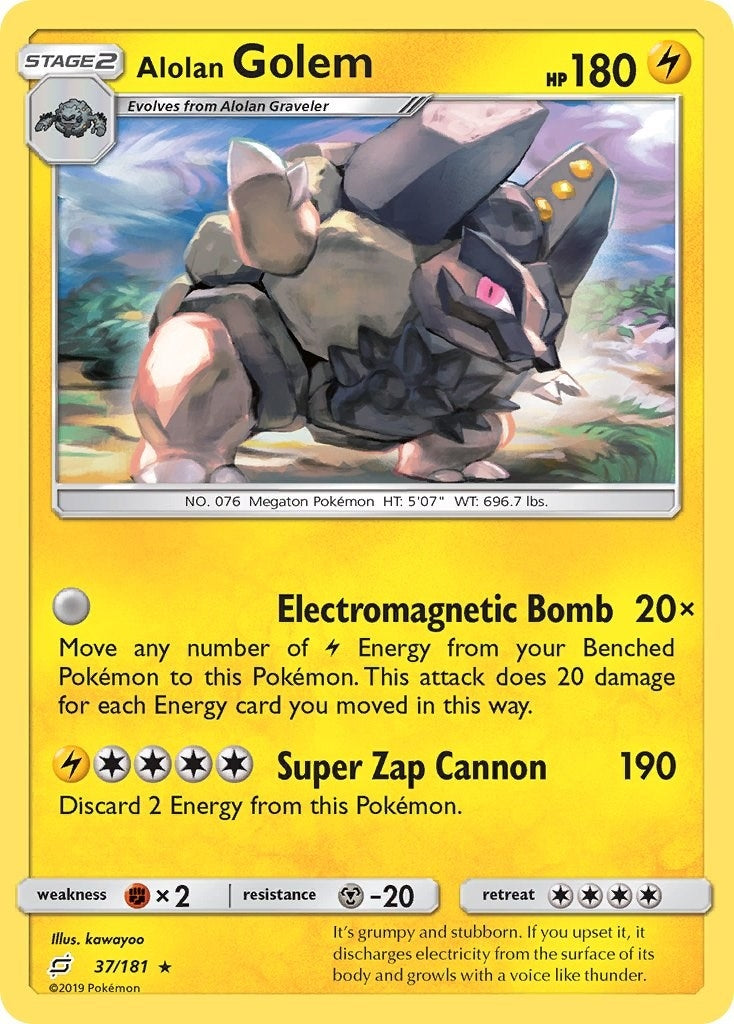Image for Alolan Golem (37/181) (SM - Team Up) (SM9) - Pokemon
