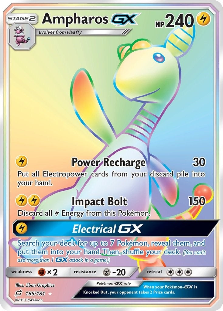 Image for Ampharos GX (Secret) (185/181) (SM - Team Up) (SM9) - Pokemon