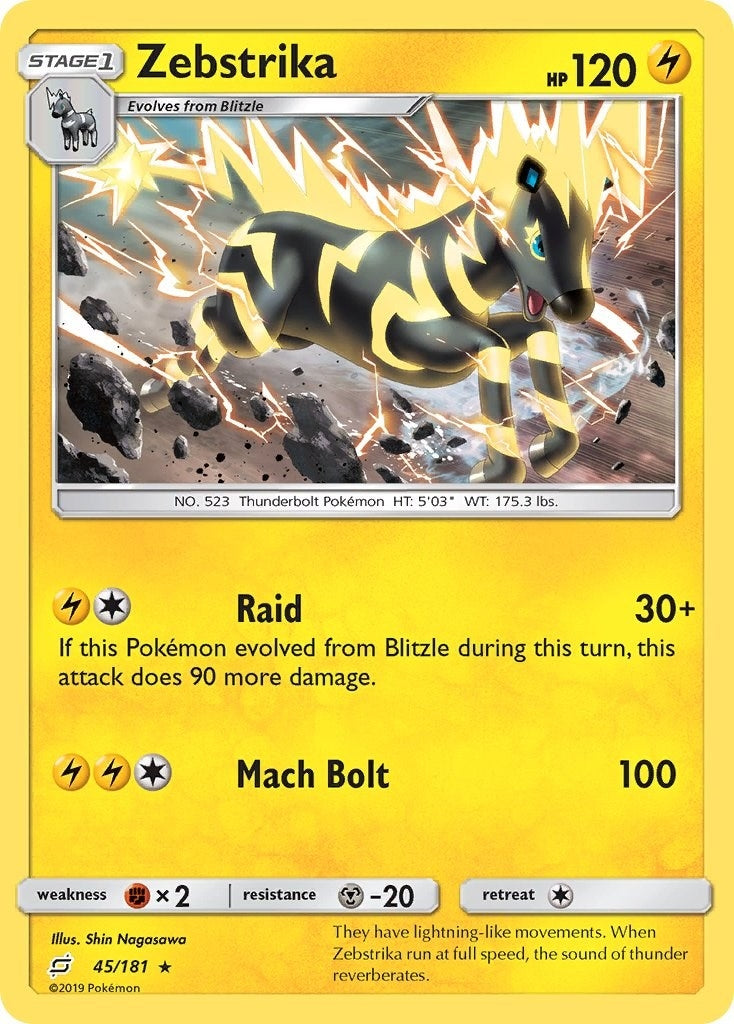 Image for Zebstrika (45/181) (SM - Team Up) (SM9) - Pokemon