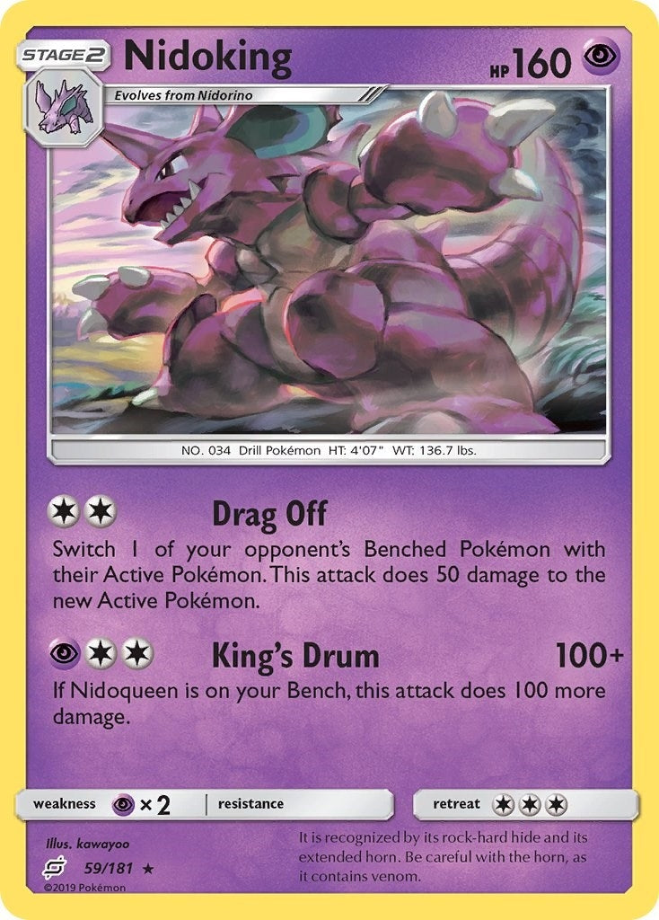 Image for Nidoking (59/181) (SM - Team Up) (SM9) - Pokemon