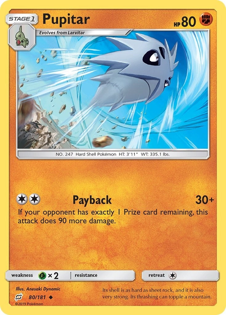 Image for Pupitar (80/181) (SM - Team Up) (SM9) - Pokemon