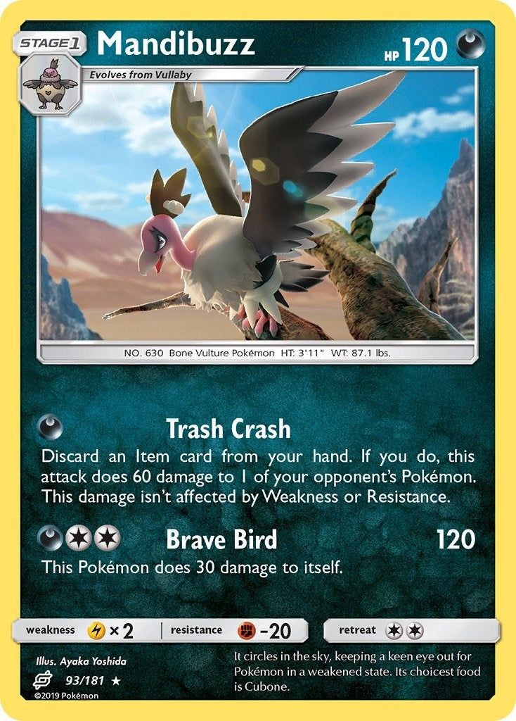 Image for Mandibuzz (93/181) (SM - Team Up) (SM9) - Pokemon