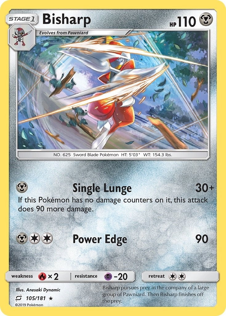 Image for Bisharp (105/181) (SM - Team Up) (SM9) - Pokemon