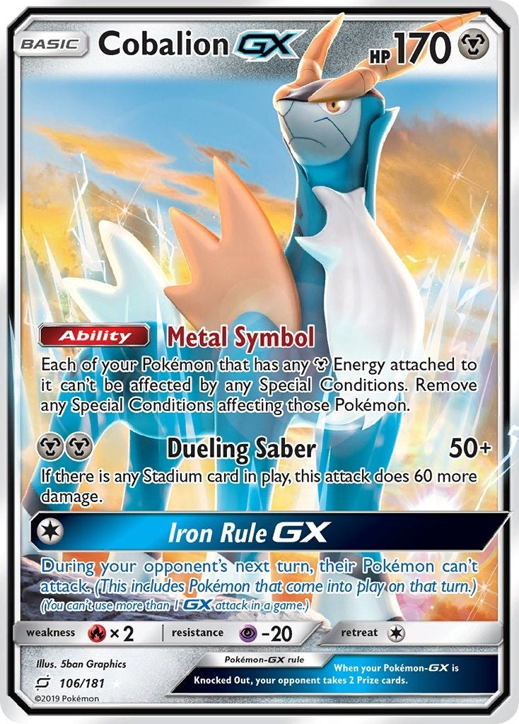 Cobalion GX (106/181) (SM - Team Up)