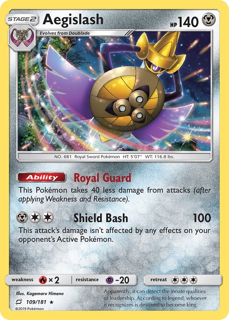 Image for Aegislash (109/181) (SM - Team Up) (SM9) - Pokemon