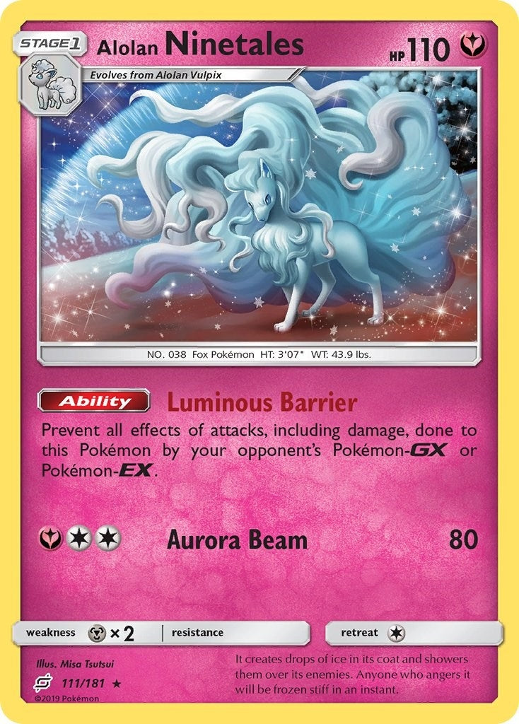 Image for Alolan Ninetales (111/181) (SM - Team Up) (SM9) - Pokemon