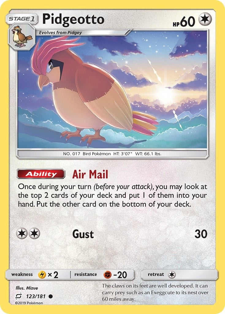 Image for Pidgeotto (123/181) (SM - Team Up) (SM9) - Pokemon