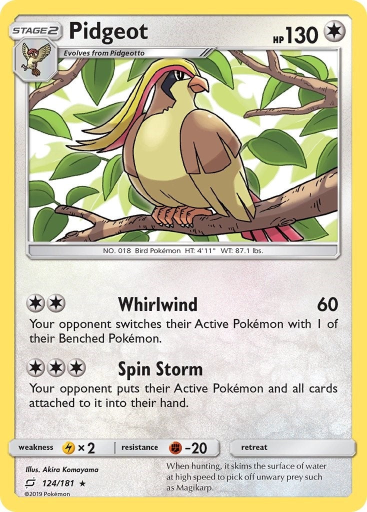 Image for Pidgeot (124/181) (SM - Team Up) (SM9) - Pokemon