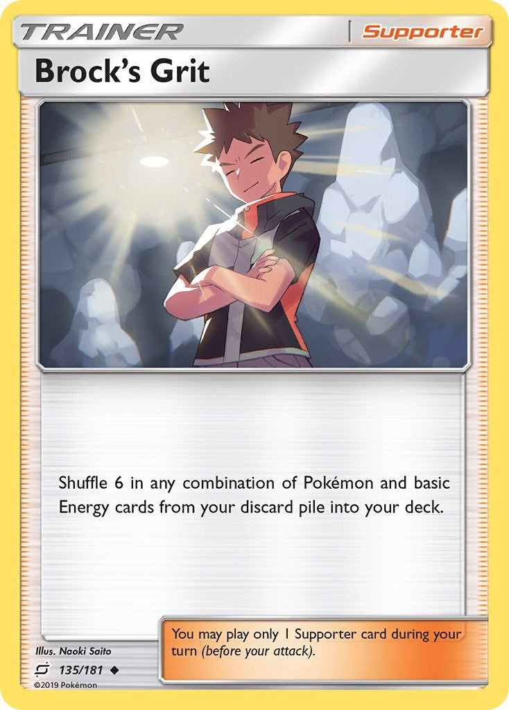 Image for Brock's Grit (135/181) (SM - Team Up) (SM9) - Pokemon