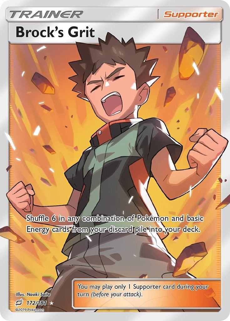 Image for Brock's Grit (Full Art) (172/181) (SM - Team Up) (SM9) - Pokemon