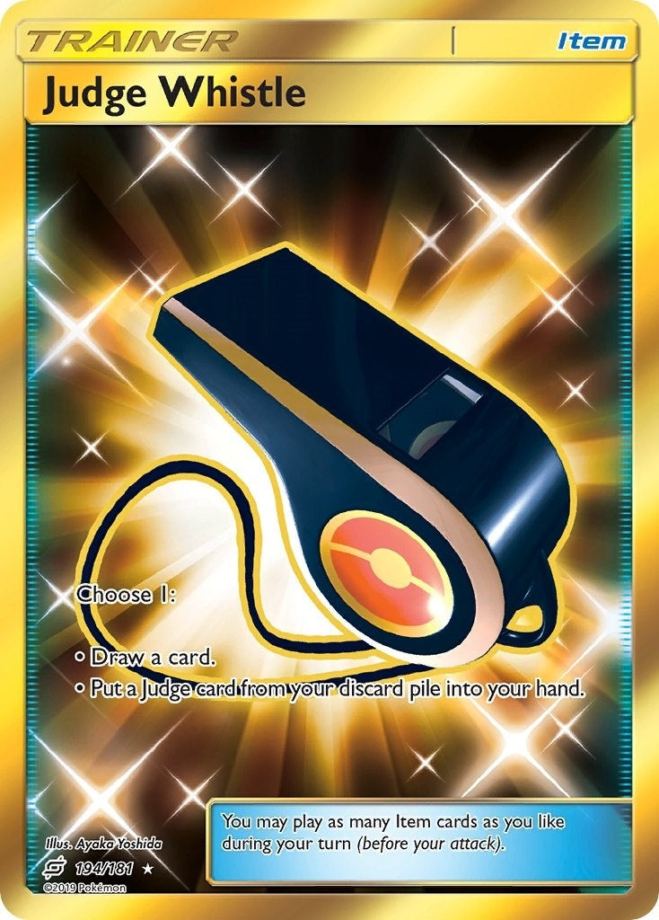 Image for Judge Whistle (Secret) (194/181) (SM - Team Up) (SM9) - Pokemon