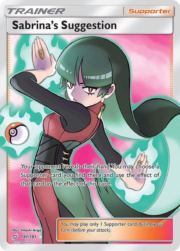 Image for Sabrina's Suggestion (Full Art) (181/181) (SM - Team Up) (SM9) - Pokemon