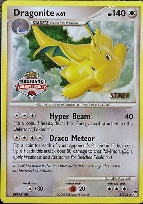 Image for Dragonite - 2/146 (National Championships) [Staff] (002/146) (League & Championship Cards) (PR) - Pokemon