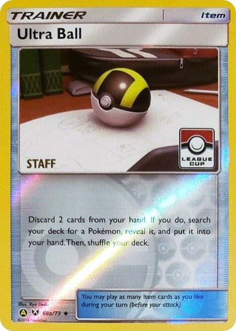Image for Ultra Ball - 68a/73 (League Cup) [Staff] (068a/073) (League & Championship Cards) (PR) - Pokemon