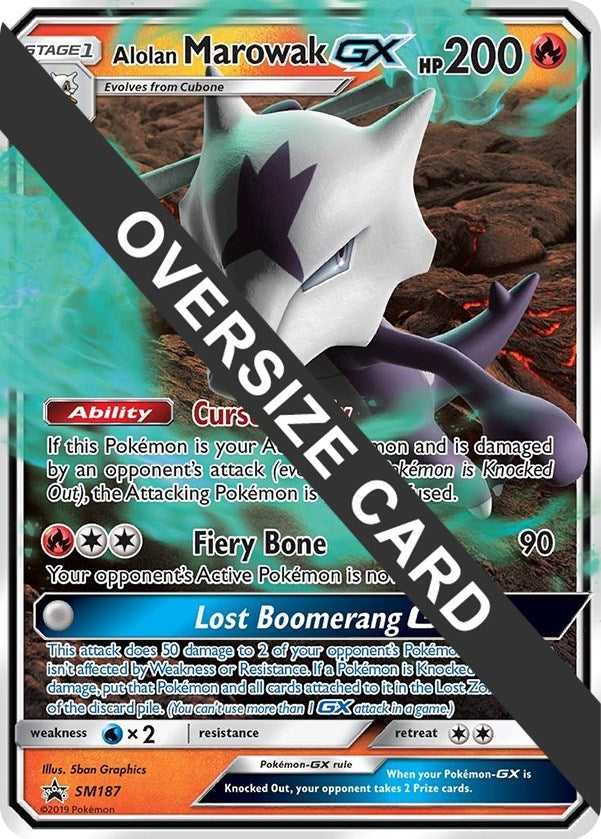 Image for Alolan Marowak GX - SM187 (SM187) (Jumbo Cards) (PR) - Pokemon