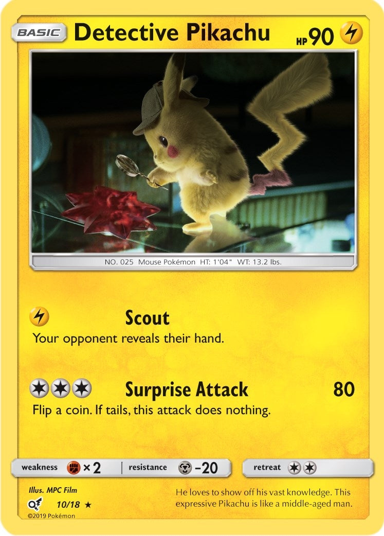 Detective Pikachu (10/18) (Detective Pikachu) - PokeBox USA