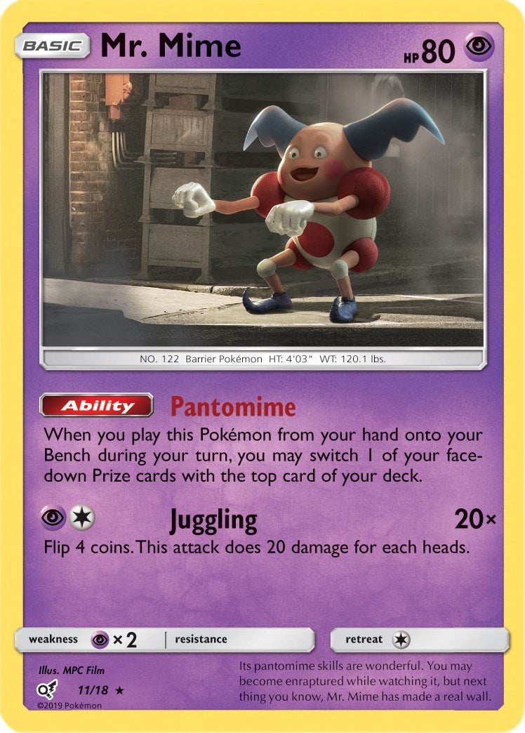 Image for Mr. Mime (11/18) (Detective Pikachu) (DEP) - Pokemon