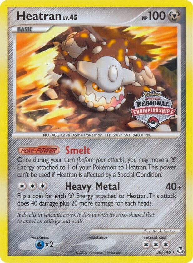 Image for Heatran - 30/146 (Regional Championships) (030/146) (League & Championship Cards) (PR) - Pokemon