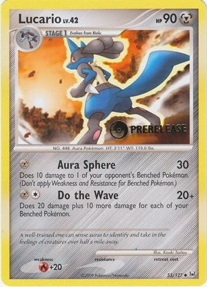 Image for Lucario - 53/127 (Prerelease) (53/127) (Diamond and Pearl Promos) (PR) - Pokemon