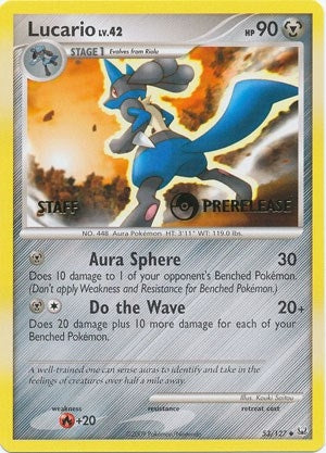 Image for Lucario - 53/127 (Prerelease) [Staff] (53/127) (Diamond and Pearl Promos) (PR) - Pokemon