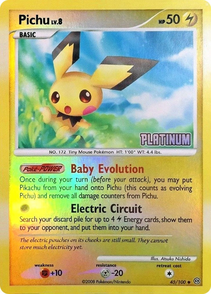 Image for Pichu - 45/106 [Platinum] (045/100) (Burger King Promos) (BKP) - Pokemon