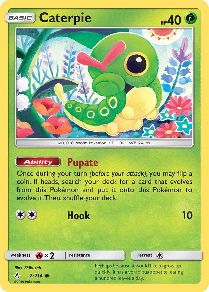 Image for Caterpie (2/214) (SM - Unbroken Bonds) (SM10) - Pokemon