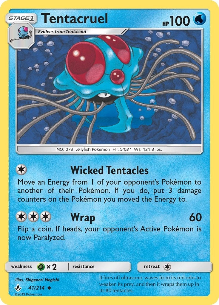 Image for Tentacruel (41/214) (SM - Unbroken Bonds) (SM10) - Pokemon