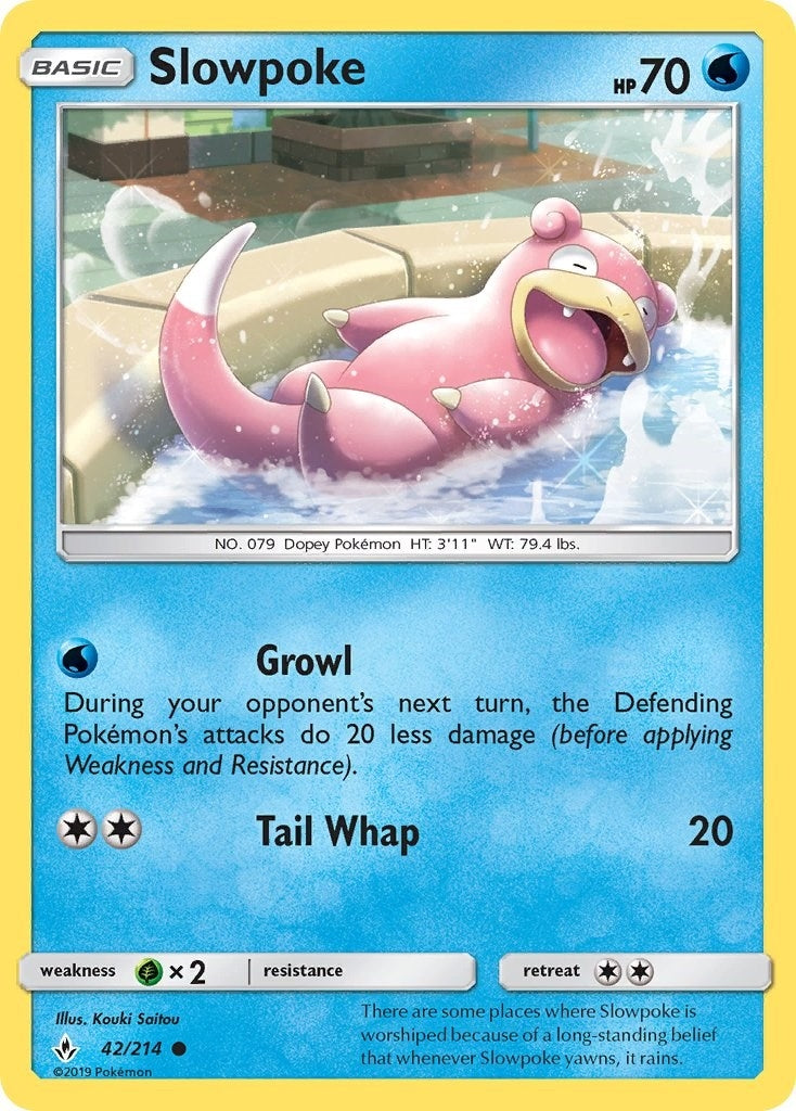 Image for Slowpoke (42/214) (SM - Unbroken Bonds) (SM10) - Pokemon