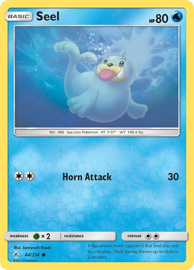 Image for Seel (44/214) (SM - Unbroken Bonds) (SM10) - Pokemon