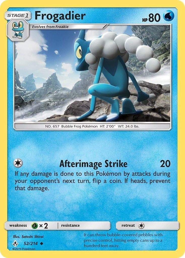 Image for Frogadier (52/214) (SM - Unbroken Bonds) (SM10) - Pokemon