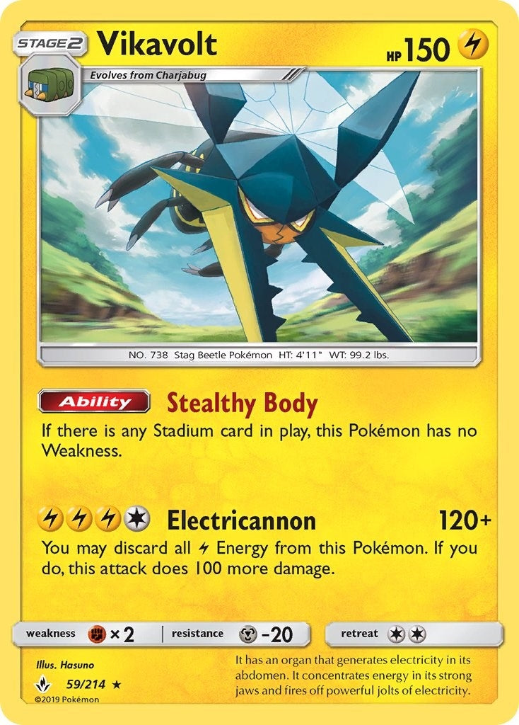 Image for Vikavolt (59/214) (SM - Unbroken Bonds) (SM10) - Pokemon