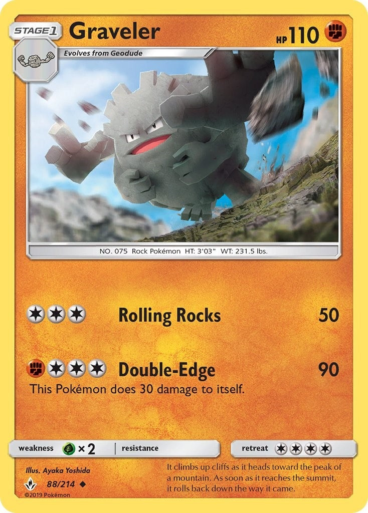 Image for Graveler (88/214) (SM - Unbroken Bonds) (SM10) - Pokemon
