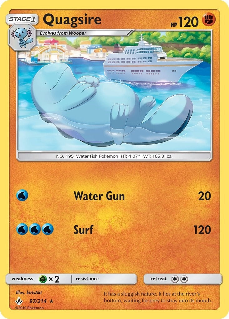 Image for Quagsire (97/214) (SM - Unbroken Bonds) (SM10) - Pokemon