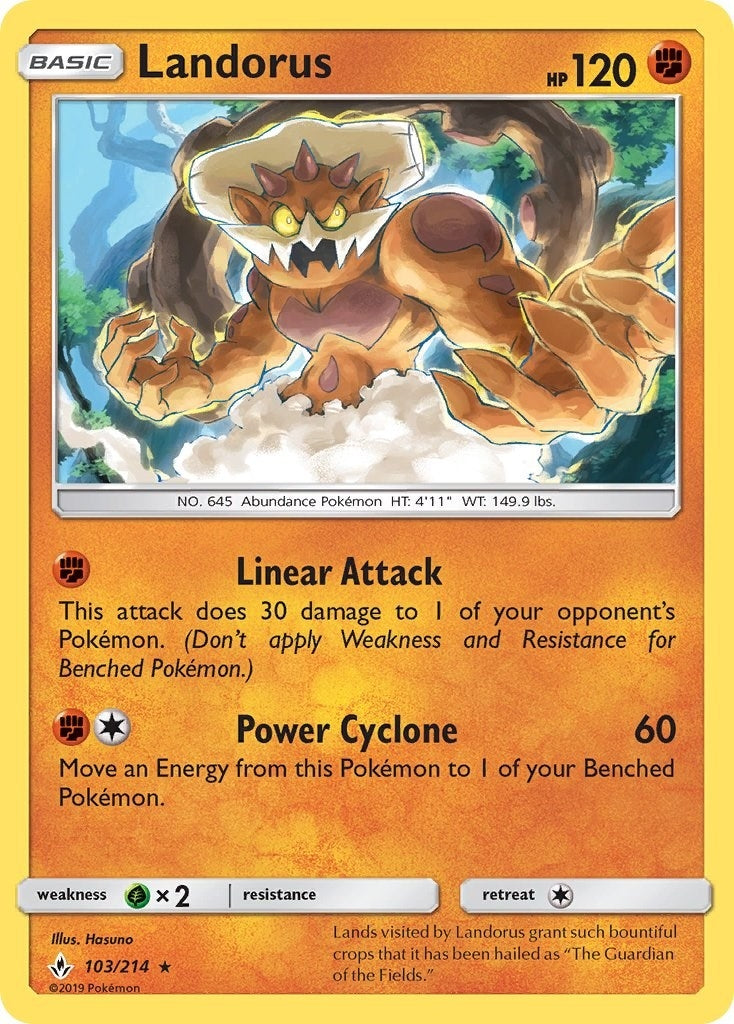 Image for Landorus (103/214) (SM - Unbroken Bonds) (SM10) - Pokemon