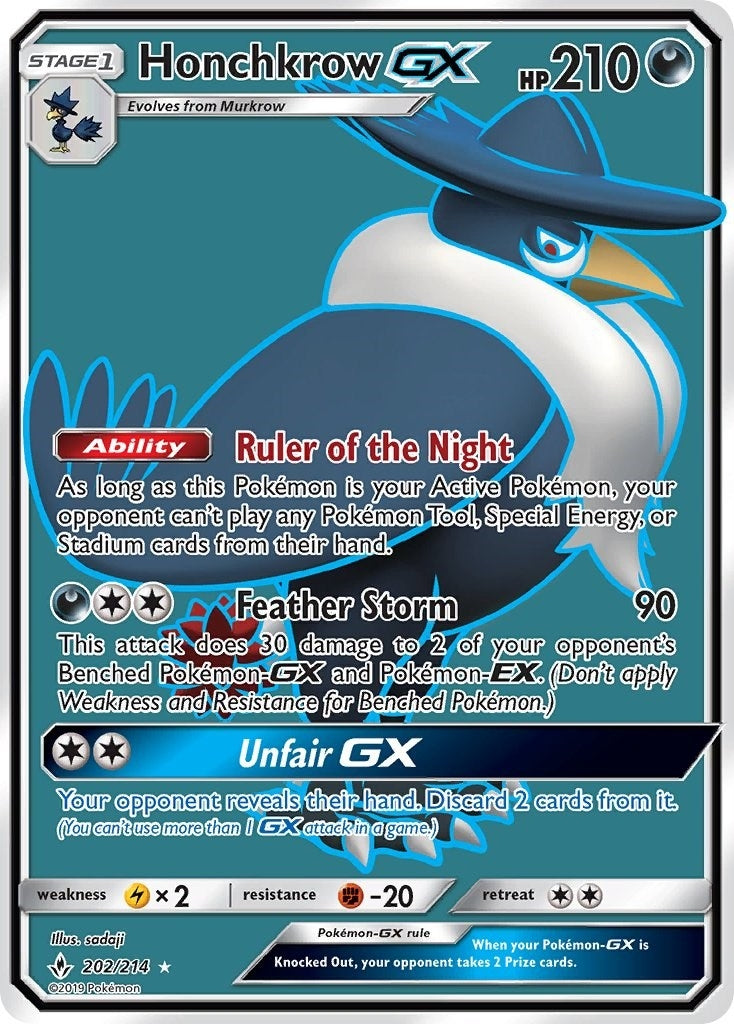 Image for Honchkrow GX (Full Art) (202/214) (SM - Unbroken Bonds) (SM10) - Pokemon