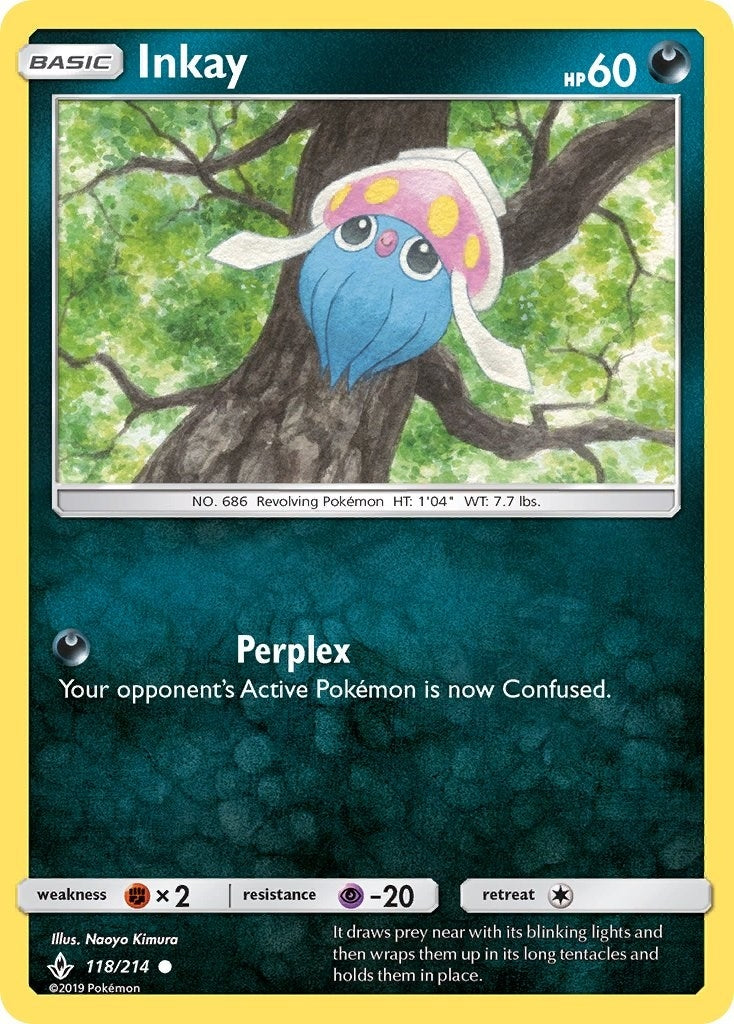 Image for Inkay (118/214) (SM - Unbroken Bonds) (SM10) - Pokemon