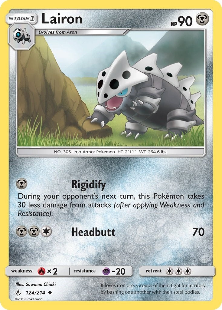 Image for Lairon (124/214) (SM - Unbroken Bonds) (SM10) - Pokemon