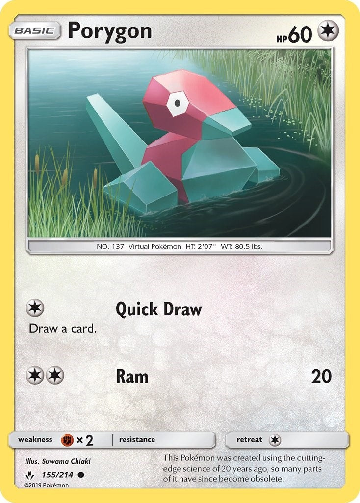 Image for Porygon (155) (155/214) (SM - Unbroken Bonds) (SM10) - Pokemon