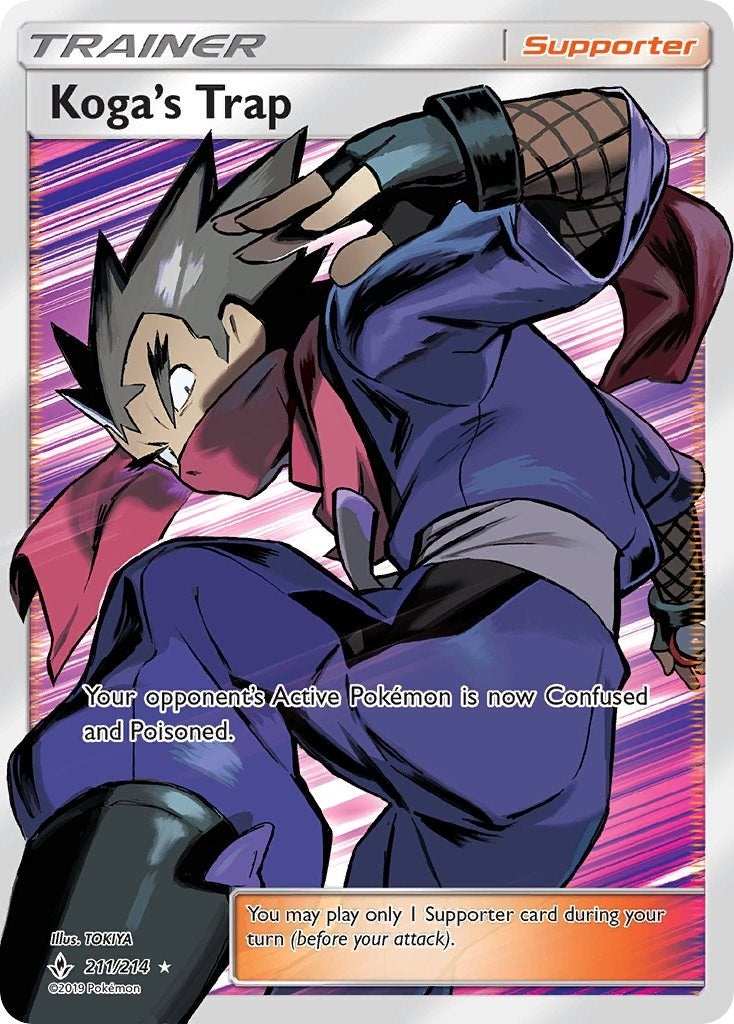 Image for Koga's Trap (Full Art) (211/214) (SM - Unbroken Bonds) (SM10) - Pokemon