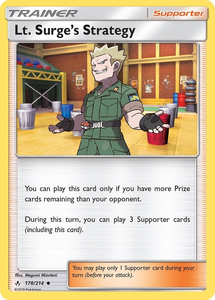 Image for Lt. Surge's Strategy (178/214) (SM - Unbroken Bonds) (SM10) - Pokemon