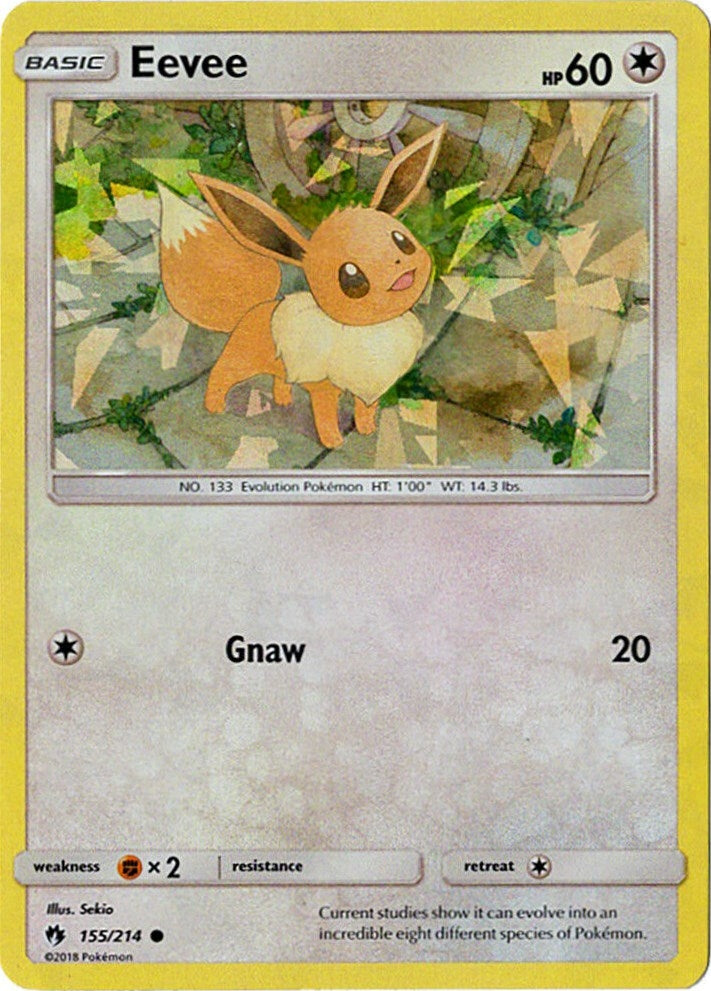 Image for Eevee - 155/214 (Let's Play, Eevee!) (Cracked Ice Holo) (155/214) (Deck Exclusives) (PR) - Pokemon